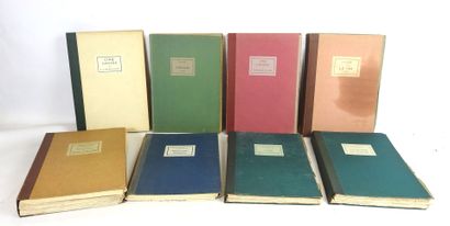 LITTERATURE CLASSIQUE : Huit cahiers en feuilles...