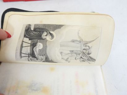 BOITE DE JEUX - Livre, reliure d'époque XVIIIème...