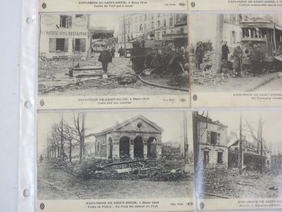FRANCE. 10 cpa Explosion de Saint-Denis 4...