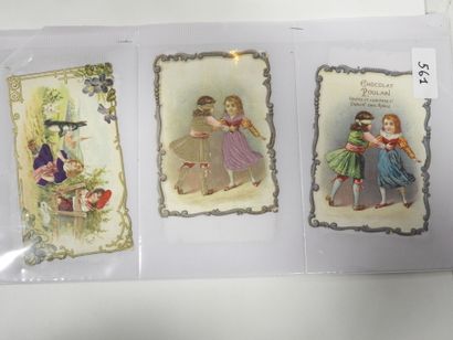 CHROMOLITHOGRAPHIES - POULAIN : 13 petits...