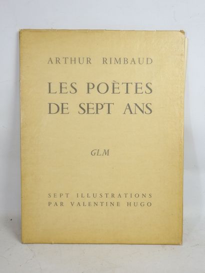 RIMBAUD Arthur. Les Poètes de sept ans. Ed....