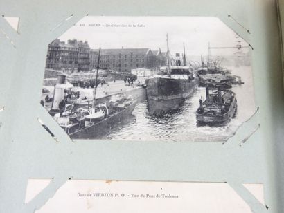 UN ALBUM de CPA dont Guerre 14-18, personnages,...