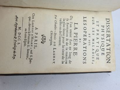 LAUNAY (Ch.D. de). Dissertation physique...