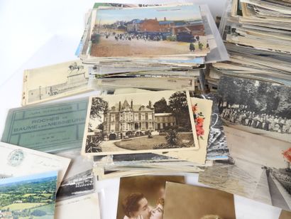 Important lot de cartes postales environ...