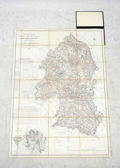 CARTE routière de l'arrondissement de Neufchatel,...