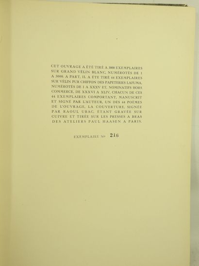 ELUARD Paul. Voir. Paris-Genève, Editions...