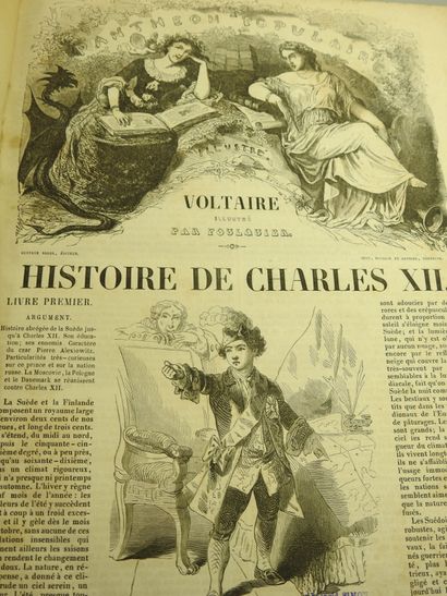 VOLTAIRE -PREVOST 6 JANIN. Histoire de Charles...
