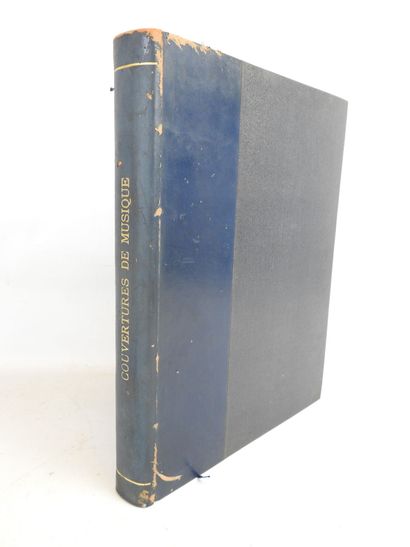 Couvertures de musique. XIXe. In-folio, demi-reliure...