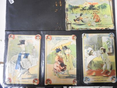 CHROMOLITHOGRAPHIES - POULAIN : Animaux humanisés....