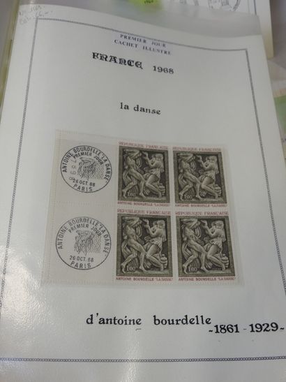 LOT de TIMBRES Premier jour dont Apocalypse...