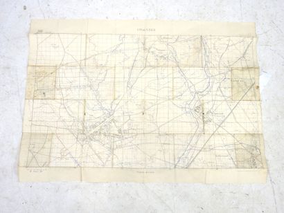 CARTE de Chaulnes, imprimée. Daté 1916. 74...
