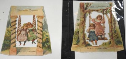 CHROMOLITHOGRAPHIES - POULAIN : 2 cartes....