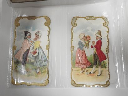 CHROMOLITHOGRAPHIES - POULAIN : 13 petits...