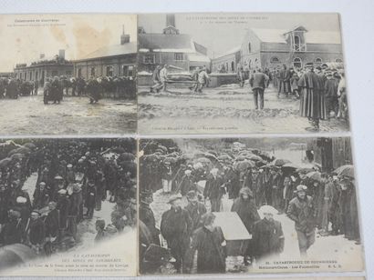 FRANCE. 12 cpa Catastrophes mines Courrières,...