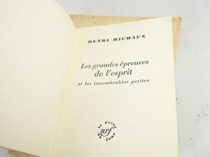 MICHAUX Henry : L'infini turbulent. Paris,...