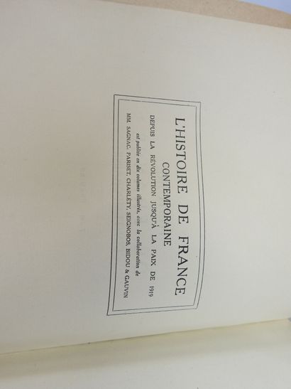 LAVISSE Ernest. Histoire de France contemporaine...