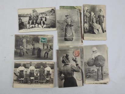 FRANCE. 500 cpa environ toutes régions scènes...