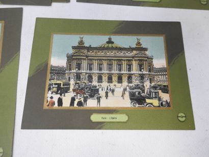 ENSEMBLE de cartes imprimées sur les places...