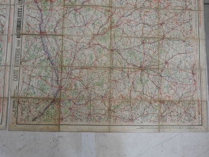 TARIDE. Deux cartes routières pour automobilistes...