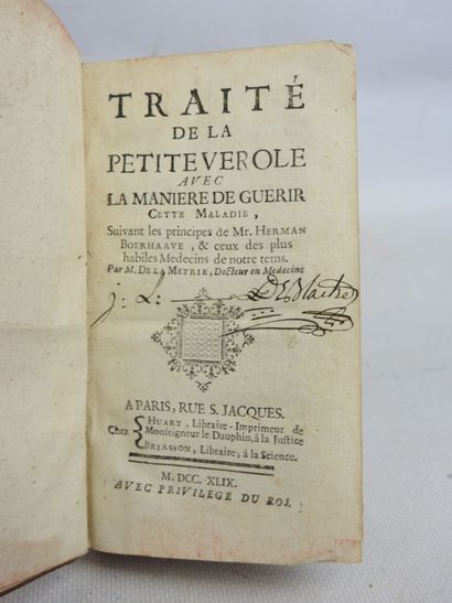 LA METTRIE (Julien Offray de). Traité de...
