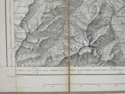 DUFOUR. Carte de la Suisse. Librairie H....