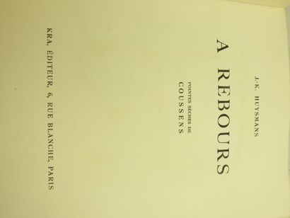 HUYSMANS J.K. A Rebours. Pointes sèches de...