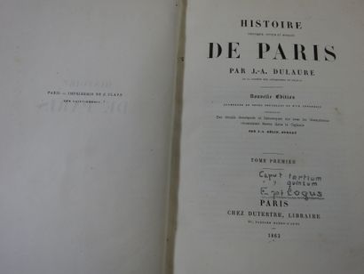 DULAURE J.A. Histoire physique, civile et...