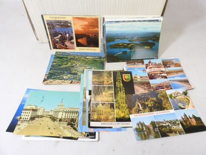 Un CARTON de CPM dont paysages, art et divers....