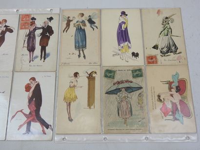 FRANCE. 20 cpa Fantaisie Mode, Modinette,...