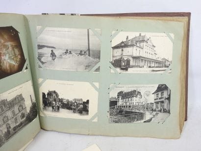 UN ALBUM de CPA dont Guerre 14-18, personnages,...