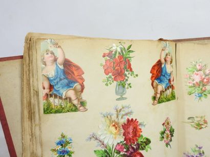 DEUX Albums de découpis - chromolithographies...