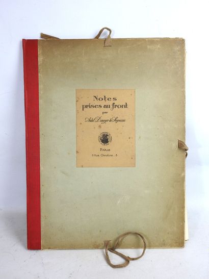 DUNOYER de SEGONZAC (André) - Notes prises...