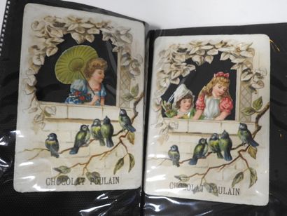 CHROMOLITHOGRAPHIES - POULAIN : 12 chromolithographies,...