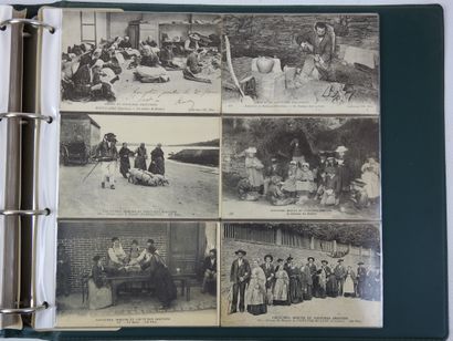 FRANCE. Album vert de 200 cpa environ dont...