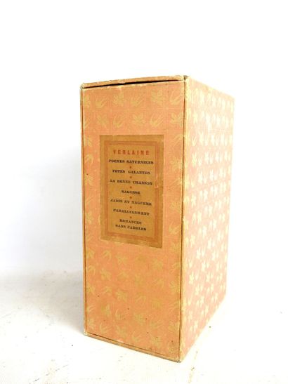 VERLAINE Paul. Oeuvres. Sept brochés dans...
