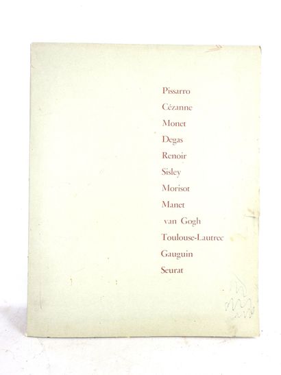 HUMBERT Agnès. L'impressionnisme. In-Plano....