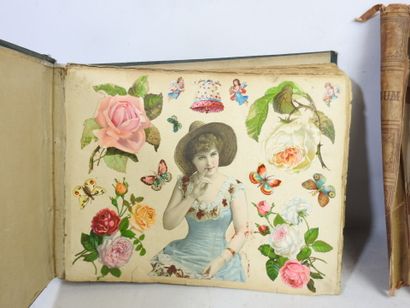 DEUX Albums de découpis - chromolithographies...