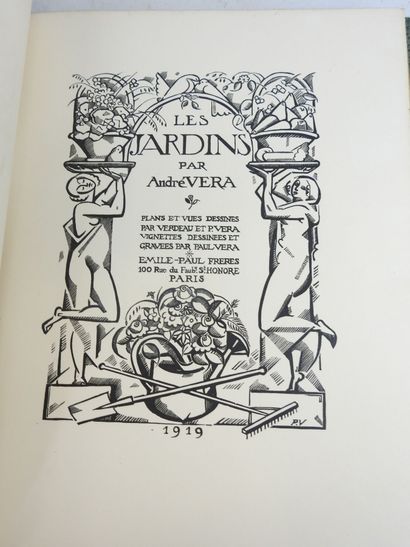 VÉRA André. Les Jardins. Paris, Émile-Paul...