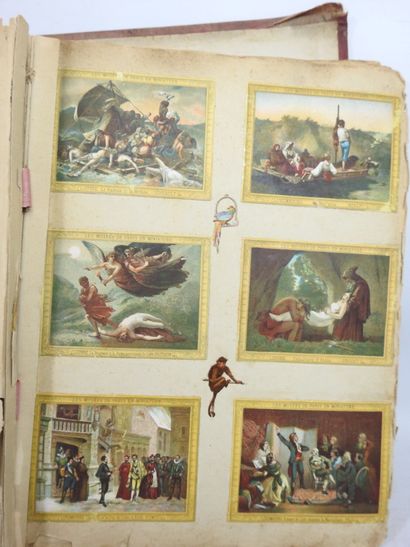DEUX Albums de découpis - chromolithographies...