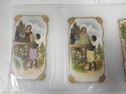 CHROMOLITHOGRAPHIES - POULAIN : 14 petits...