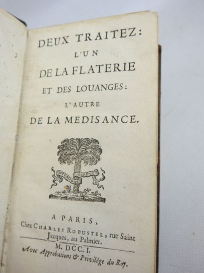 VILLETHIERRY Girard de. Deux traitez : L...