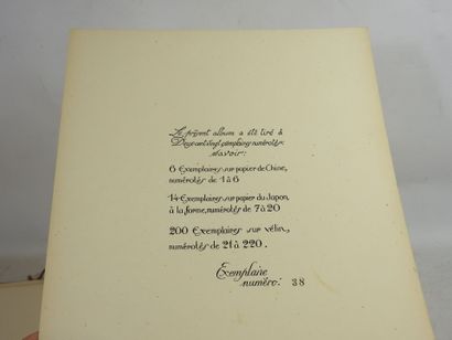 DUNOYER de SEGONZAC (André) - Notes prises...