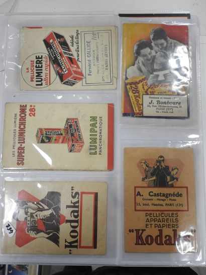 POCHETTES ANCIENNES de photographes. Environ...