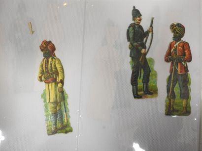 CHROMOLITHOGRAPHIES - MILITARIA : Lot de...