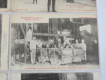 FRANCE. 6 cpa Mineurs Liévin, Bruz