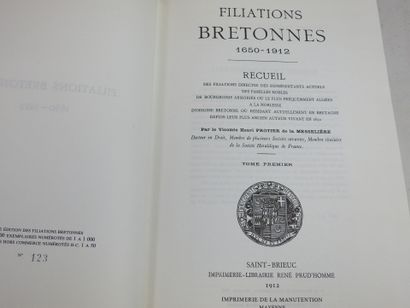 FROTIER de la MESSELIÈRE (vicomte Henri)...