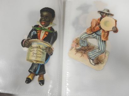 CHROMOLITHOGRAPHIES : 24 sujets découpis...