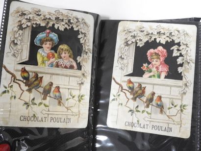 CHROMOLITHOGRAPHIES - POULAIN : 12 chromolithographies,...