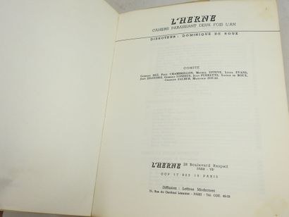 CELINE Louis-Ferdinand. Paris, l'Herne. Broché....