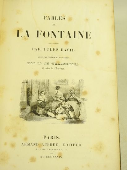 LA FONTAINE Jean de. Fables. Paris, Armand-Aubrée...
